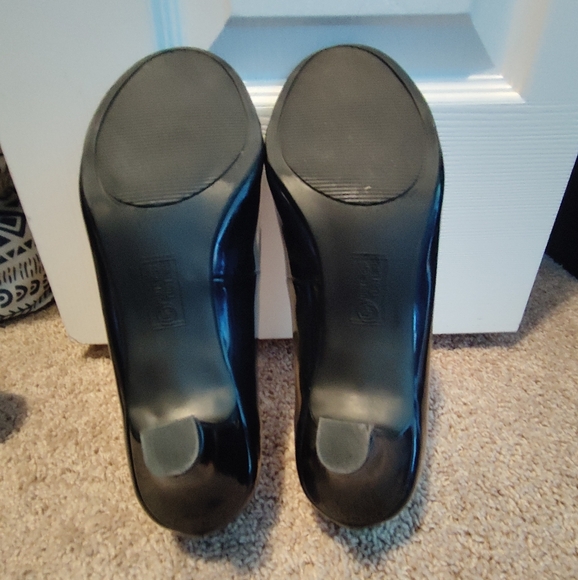 Navy blue Mootsie Tootsie 1 inch heels size 9M - Picture 4 of 6